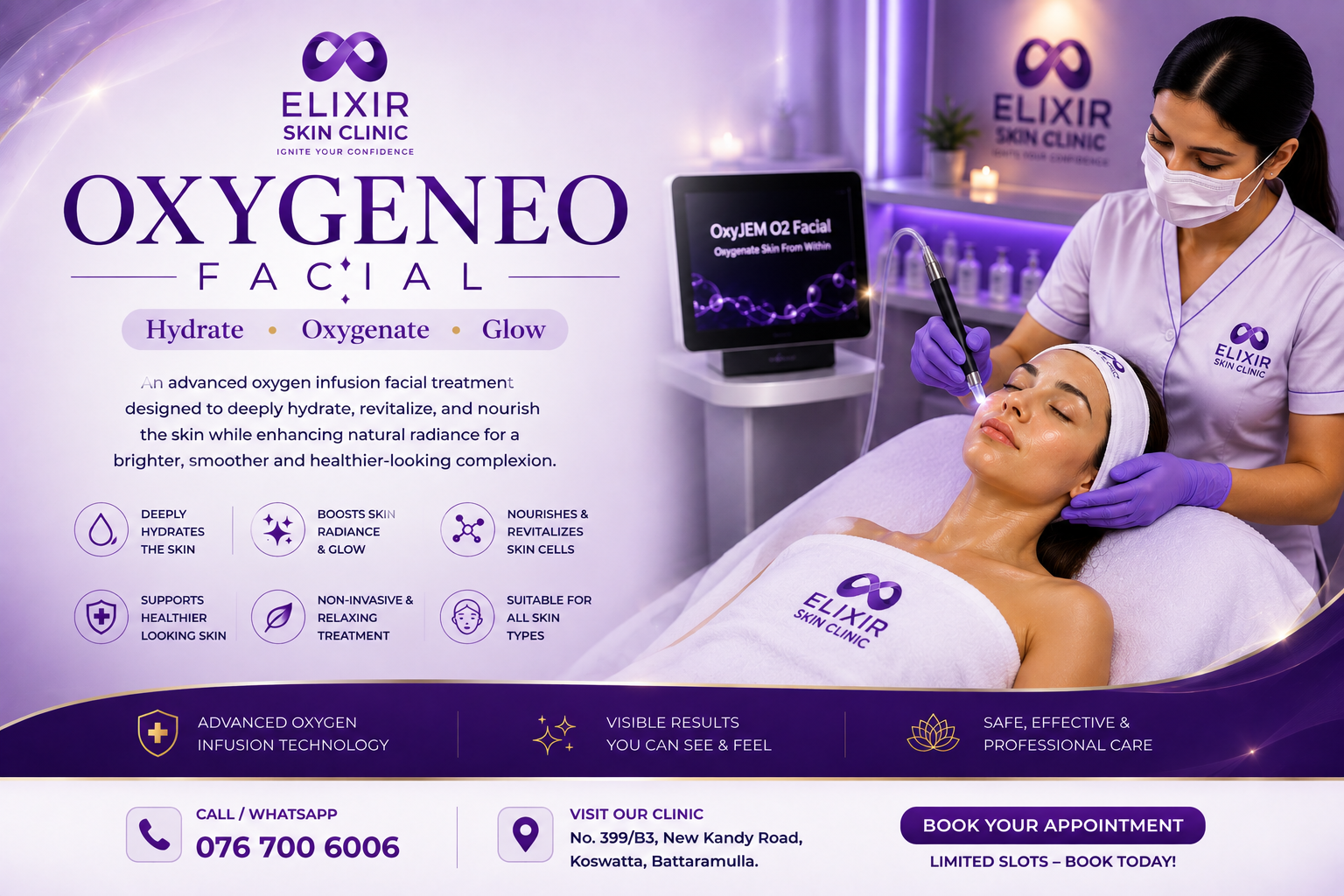 Oxygeneo Oxygen Facial